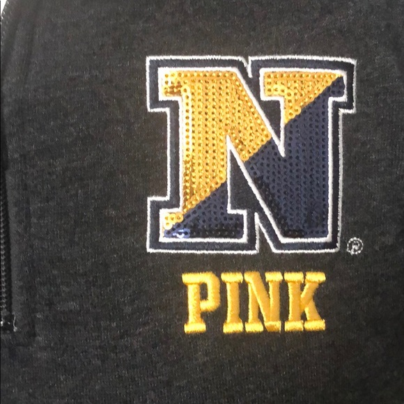 Victoria’s Secret PINK Navy Half Zip Jacket XS NWT - Picture 3 of 7
